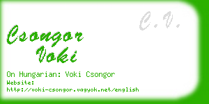 csongor voki business card